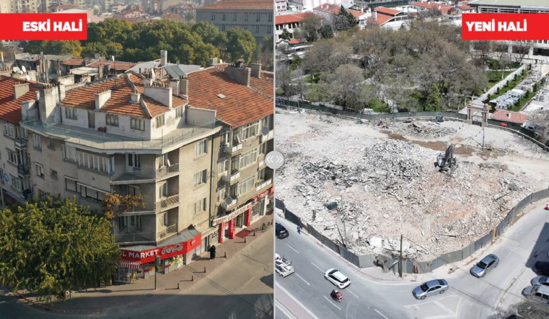 Konya'nın kalbindeki büyük dönüşümde yıkım tamamlandı! 1